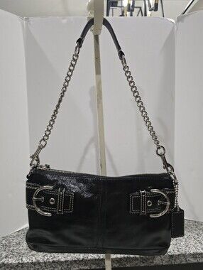 Coach black patent leather Soho shoulder bag⁹